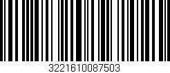 Código de barras (EAN, GTIN, SKU, ISBN): '3221610087503'