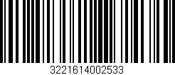 Código de barras (EAN, GTIN, SKU, ISBN): '3221614002533'