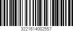 Código de barras (EAN, GTIN, SKU, ISBN): '3221614002557'
