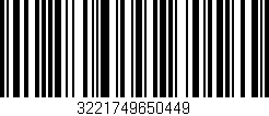 Código de barras (EAN, GTIN, SKU, ISBN): '3221749650449'