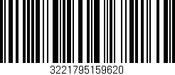 Código de barras (EAN, GTIN, SKU, ISBN): '3221795159620'
