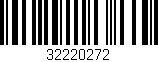 Código de barras (EAN, GTIN, SKU, ISBN): '32220272'