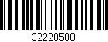Código de barras (EAN, GTIN, SKU, ISBN): '32220580'