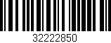 Código de barras (EAN, GTIN, SKU, ISBN): '32222850'