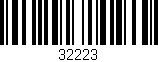 Código de barras (EAN, GTIN, SKU, ISBN): '32223'