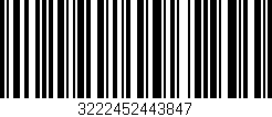 Código de barras (EAN, GTIN, SKU, ISBN): '3222452443847'