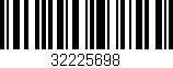 Código de barras (EAN, GTIN, SKU, ISBN): '32225698'