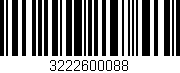 Código de barras (EAN, GTIN, SKU, ISBN): '3222600088'
