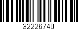 Código de barras (EAN, GTIN, SKU, ISBN): '32226740'