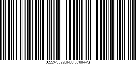 Código de barras (EAN, GTIN, SKU, ISBN): '3222AS022LIN00CC0044G'