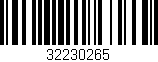 Código de barras (EAN, GTIN, SKU, ISBN): '32230265'