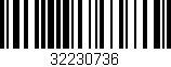 Código de barras (EAN, GTIN, SKU, ISBN): '32230736'
