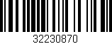Código de barras (EAN, GTIN, SKU, ISBN): '32230870'