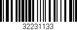 Código de barras (EAN, GTIN, SKU, ISBN): '32231133'