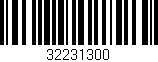 Código de barras (EAN, GTIN, SKU, ISBN): '32231300'