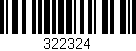 Código de barras (EAN, GTIN, SKU, ISBN): '322324'