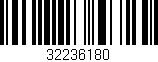 Código de barras (EAN, GTIN, SKU, ISBN): '32236180'