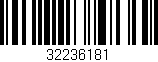 Código de barras (EAN, GTIN, SKU, ISBN): '32236181'