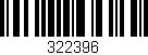Código de barras (EAN, GTIN, SKU, ISBN): '322396'