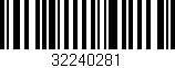 Código de barras (EAN, GTIN, SKU, ISBN): '32240281'