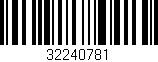 Código de barras (EAN, GTIN, SKU, ISBN): '32240781'