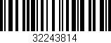 Código de barras (EAN, GTIN, SKU, ISBN): '32243814'