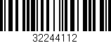 Código de barras (EAN, GTIN, SKU, ISBN): '32244112'