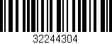 Código de barras (EAN, GTIN, SKU, ISBN): '32244304'