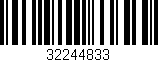 Código de barras (EAN, GTIN, SKU, ISBN): '32244833'