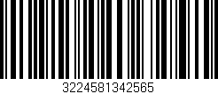Código de barras (EAN, GTIN, SKU, ISBN): '3224581342565'