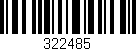 Código de barras (EAN, GTIN, SKU, ISBN): '322485'