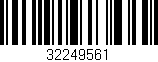 Código de barras (EAN, GTIN, SKU, ISBN): '32249561'