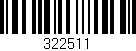 Código de barras (EAN, GTIN, SKU, ISBN): '322511'