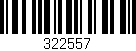 Código de barras (EAN, GTIN, SKU, ISBN): '322557'