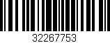 Código de barras (EAN, GTIN, SKU, ISBN): '32267753'