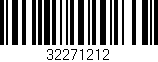 Código de barras (EAN, GTIN, SKU, ISBN): '32271212'