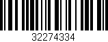 Código de barras (EAN, GTIN, SKU, ISBN): '32274334'