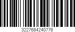 Código de barras (EAN, GTIN, SKU, ISBN): '3227684240776'