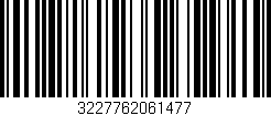 Código de barras (EAN, GTIN, SKU, ISBN): '3227762061477'
