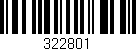 Código de barras (EAN, GTIN, SKU, ISBN): '322801'
