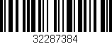 Código de barras (EAN, GTIN, SKU, ISBN): '32287384'