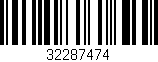 Código de barras (EAN, GTIN, SKU, ISBN): '32287474'