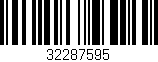 Código de barras (EAN, GTIN, SKU, ISBN): '32287595'