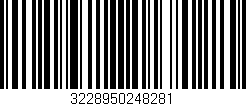 Código de barras (EAN, GTIN, SKU, ISBN): '3228950248281'