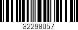 Código de barras (EAN, GTIN, SKU, ISBN): '32298057'