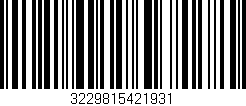 Código de barras (EAN, GTIN, SKU, ISBN): '3229815421931'