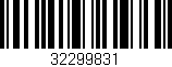 Código de barras (EAN, GTIN, SKU, ISBN): '32299831'