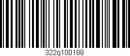 Código de barras (EAN, GTIN, SKU, ISBN): '322g100188'