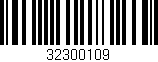 Código de barras (EAN, GTIN, SKU, ISBN): '32300109'