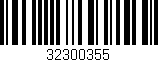 Código de barras (EAN, GTIN, SKU, ISBN): '32300355'
